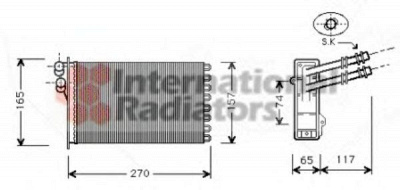 VAN WEZEL 58006175 -  Теплообменник, отопление салона